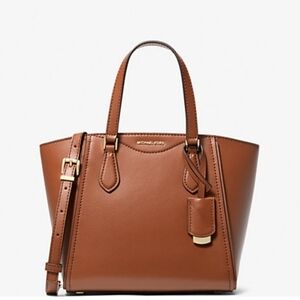 MICHAEL Kors Taryn Tan  Luggage Small Tote/Crossbody Retail $198 NWT